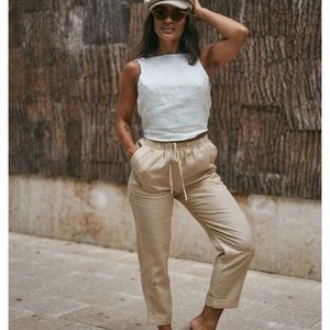 Vegan Resort Wear - Hermosa Tie-Back Top